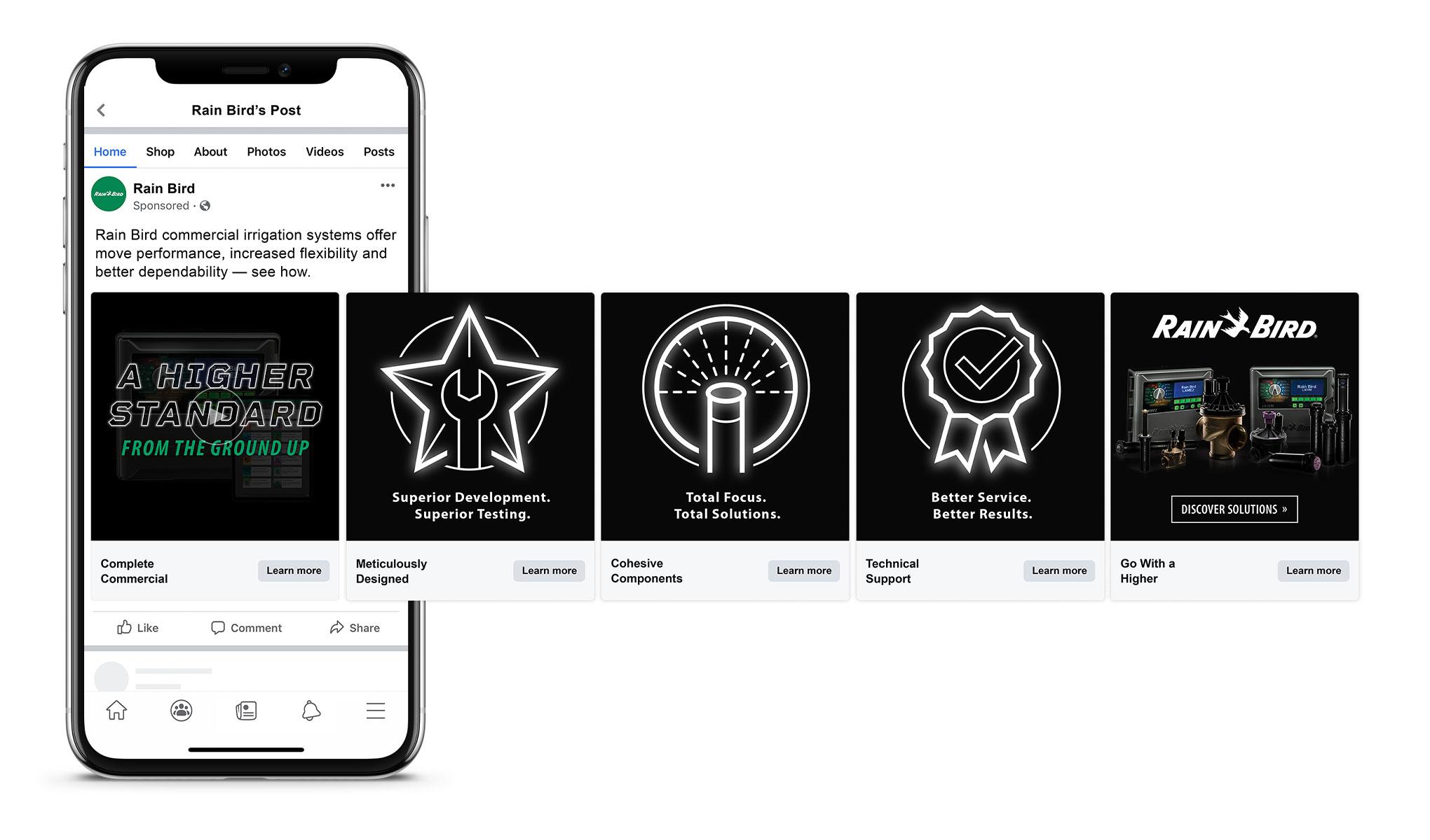 Rain Bird Higher Standard Social Posts