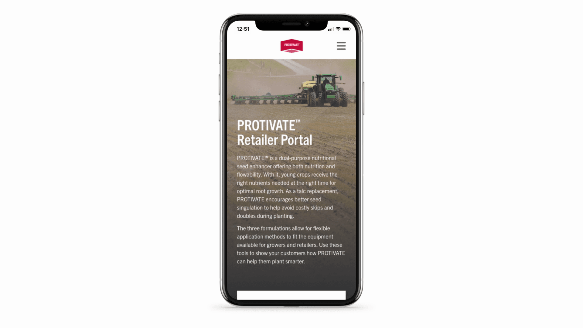 Protivate Retailer Portal Mobile